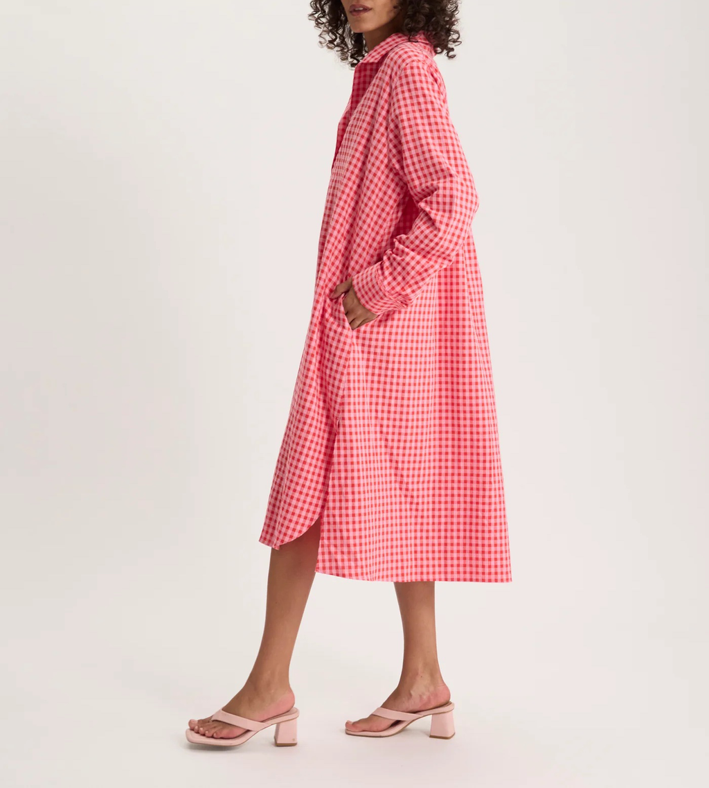 Robe Noella – Vichy Red Pink