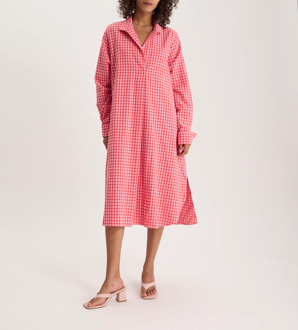 Robe Noella – Vichy Red Pink
