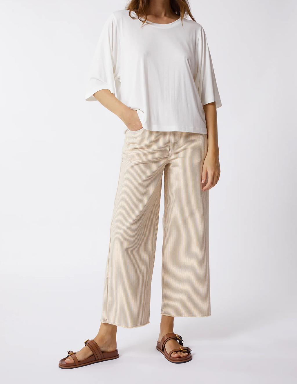 PANTAJEAN - STRIPE BEIGE