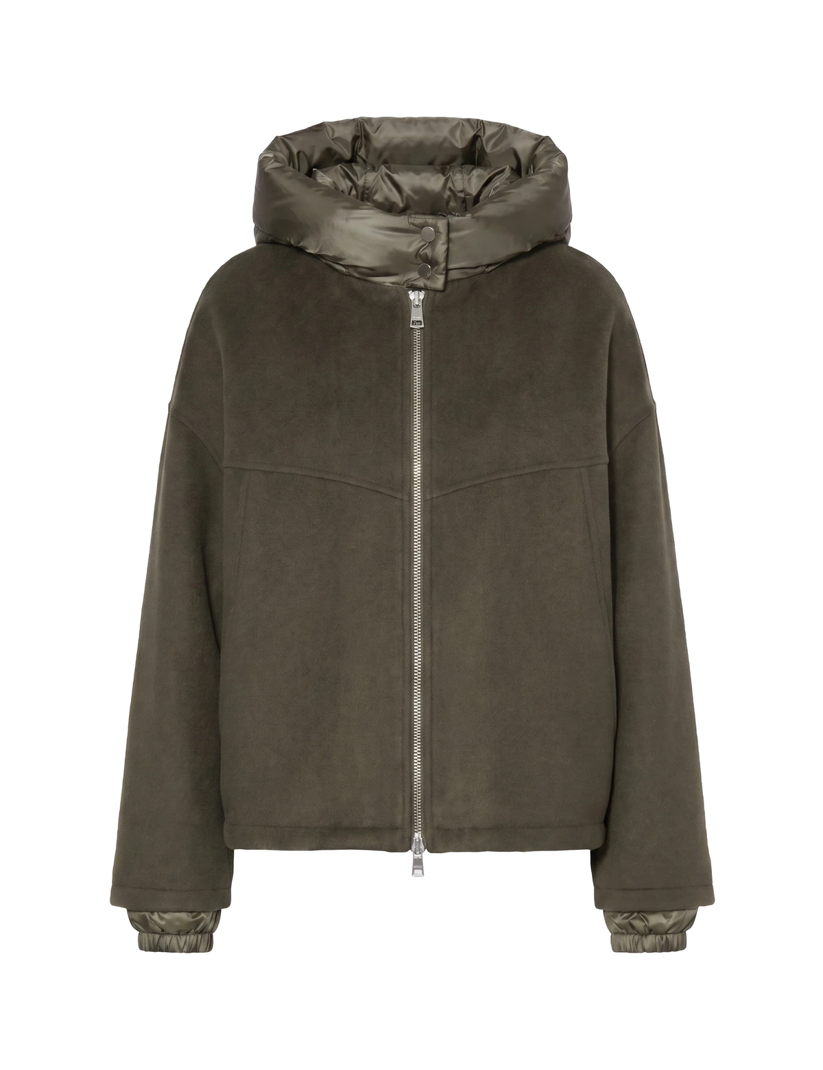 Veste Jerry — Olive - laine mélangée