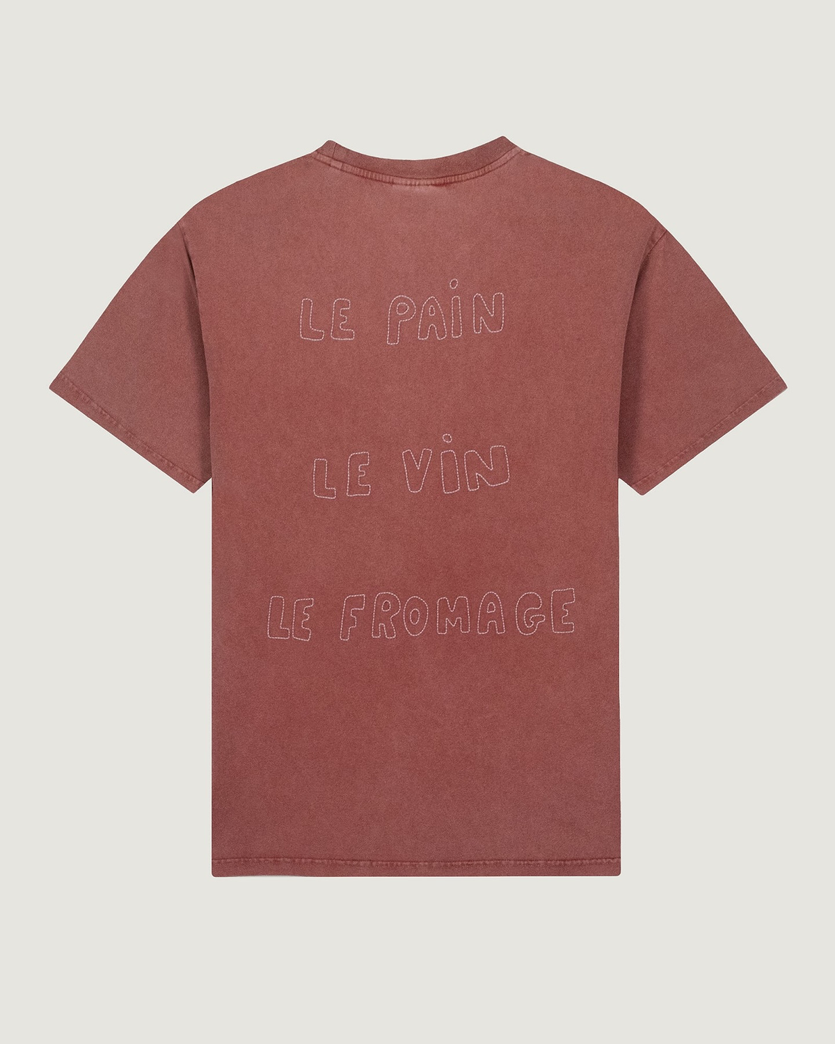 T-shirt Patureau Pain Vin Fromage — Acajou Washed