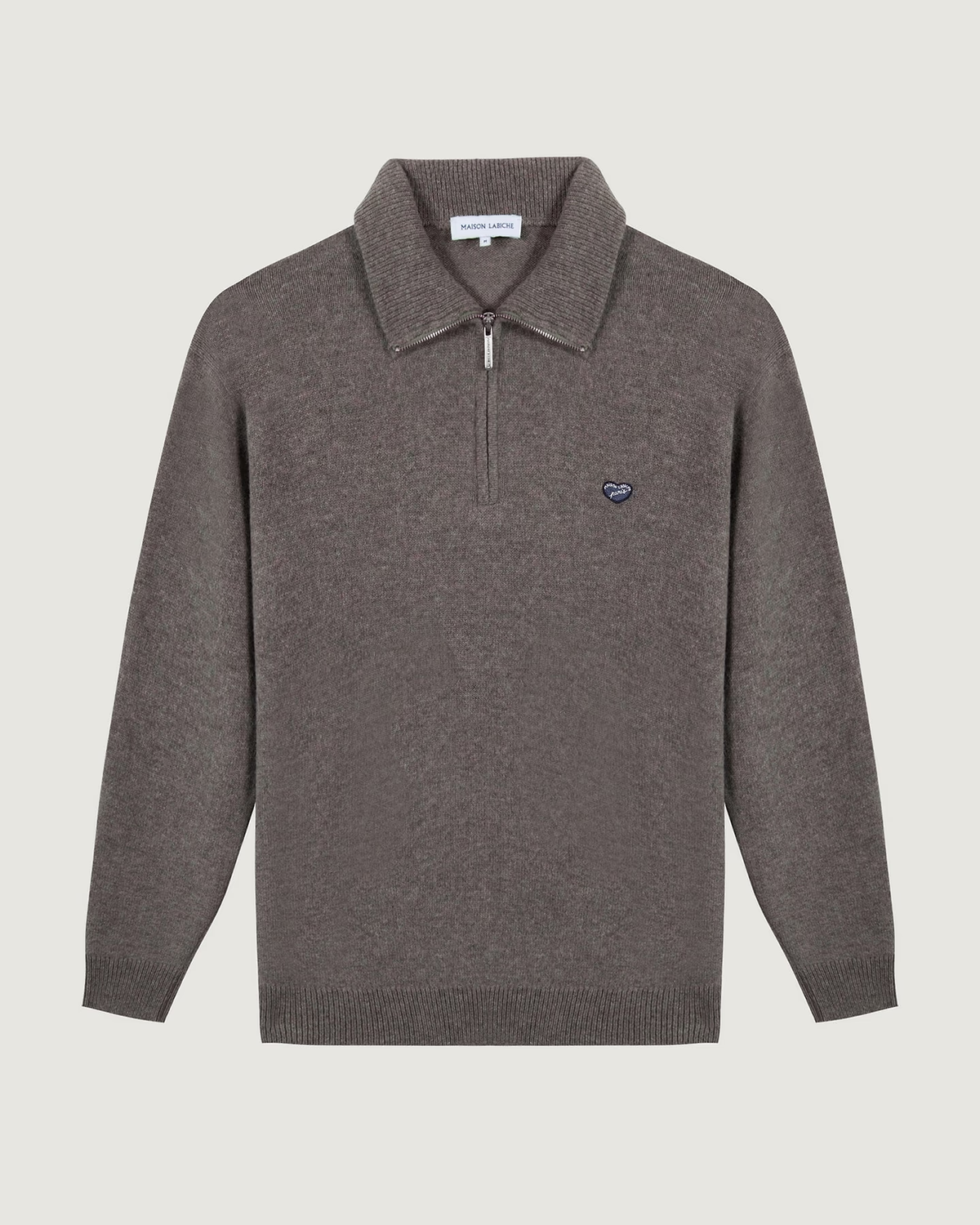 Pull Delepine Patch Cœur - Laine d'agneau — Mini Patch Cœur Paris