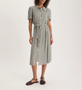 Robe Sacha – Crêpe Print Tie Blue
