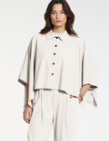 Chemise Poncho — Tissu Techno — Lin