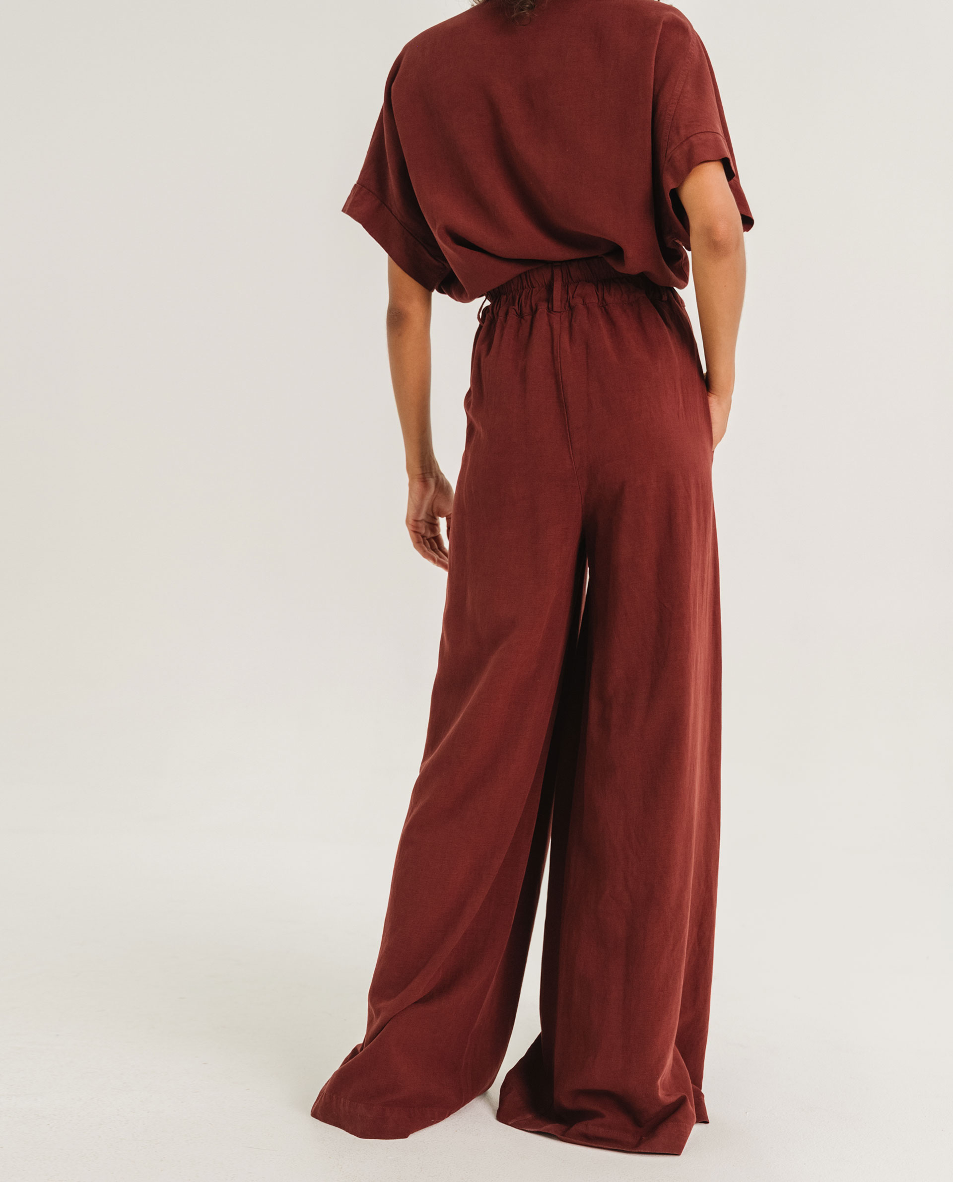Pantalon Ediz – Amarante