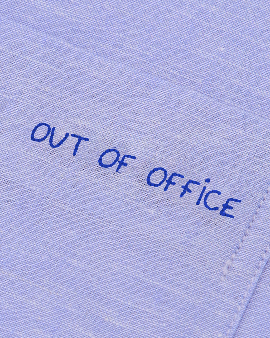 Chemise Carnot Out of Office — Lin — Linen Light Blue