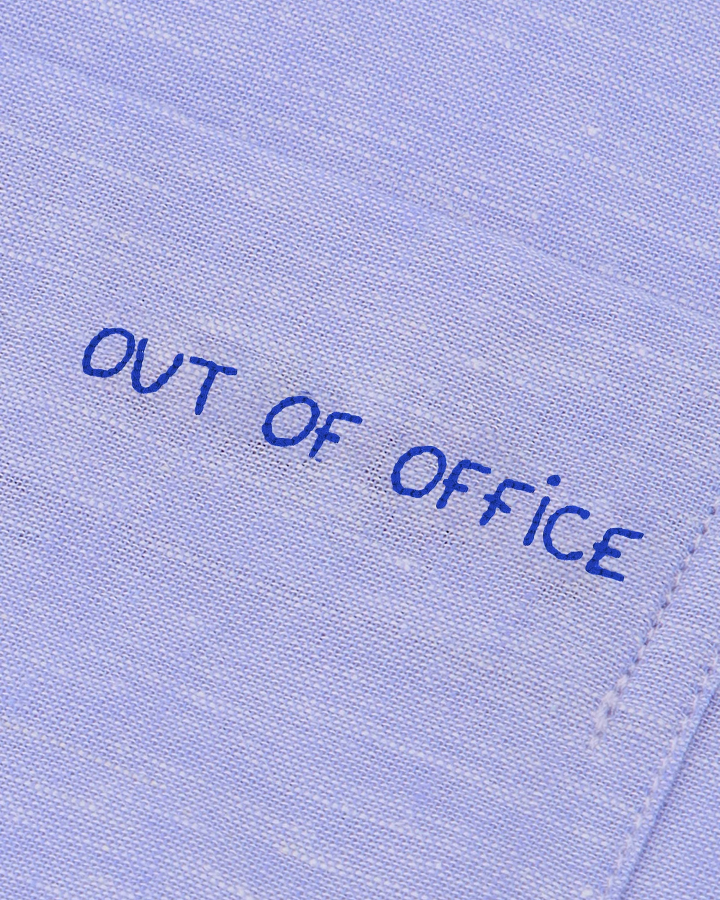 Chemise Carnot Out of Office — Lin — Linen Light Blue