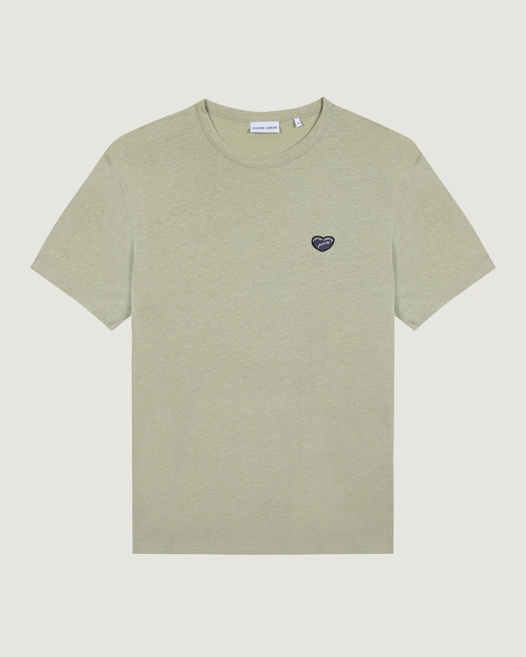 T-shirt Villier Patch Cœur — Agate Grey