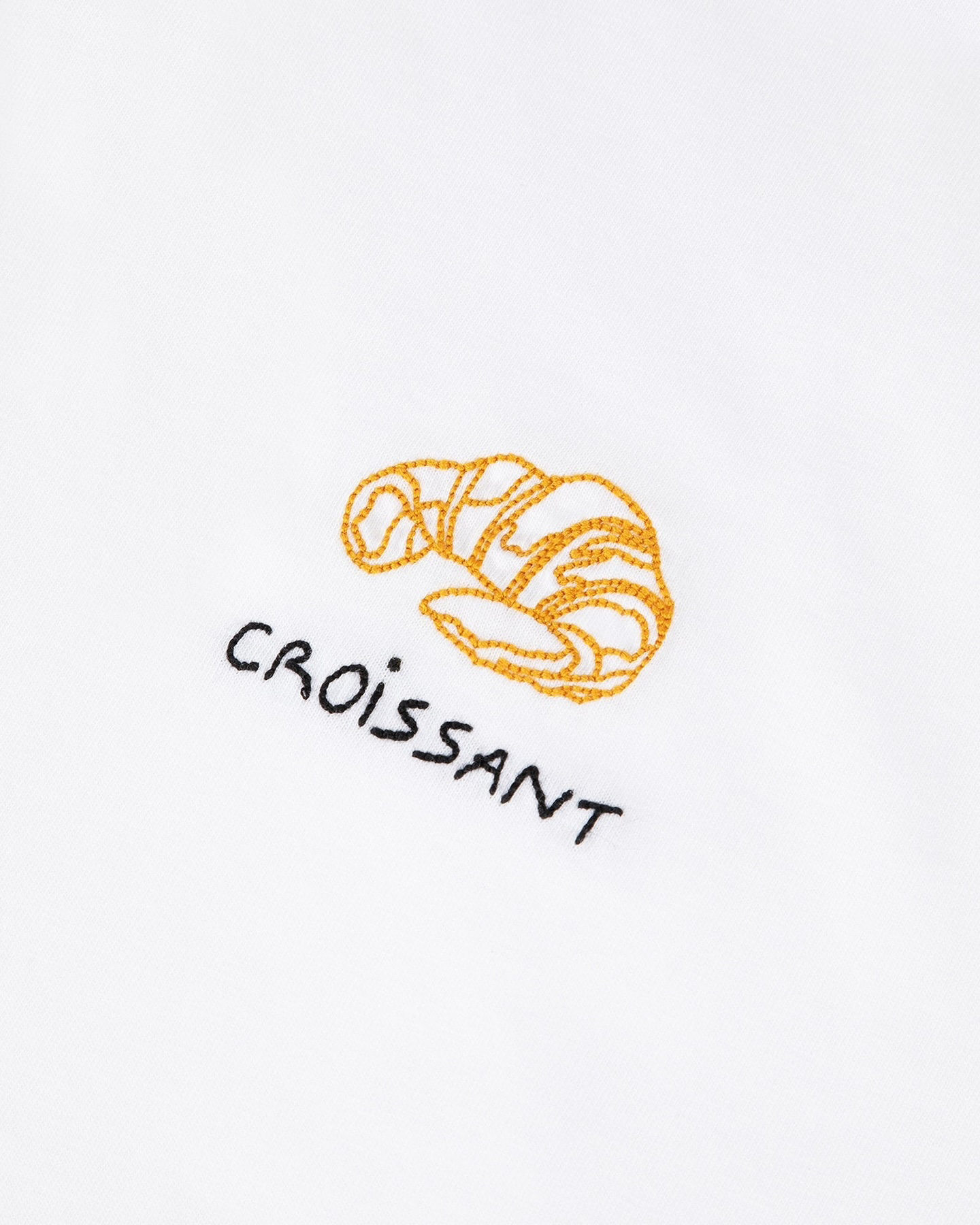 T-shirt Popincourt Croissant — Blanc