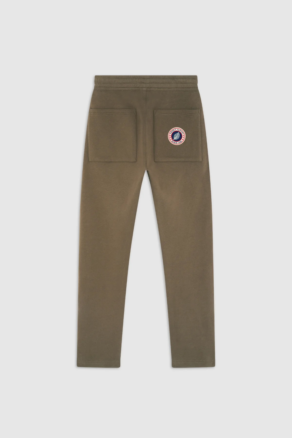 ICONIC STRAIGHT — Pantalon coupe droite en molleton - Dark Earth