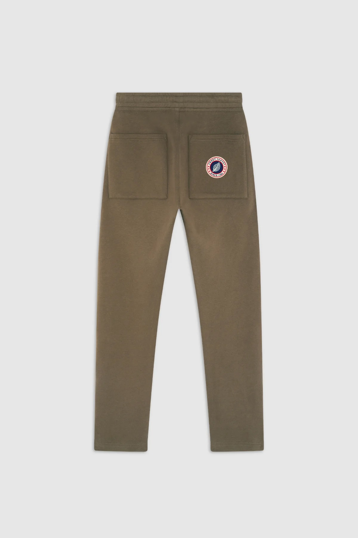 ICONIC STRAIGHT — Pantalon coupe droite en molleton - Dark Earth