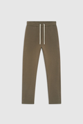ICONIC STRAIGHT — Pantalon coupe droite en molleton - Dark Earth