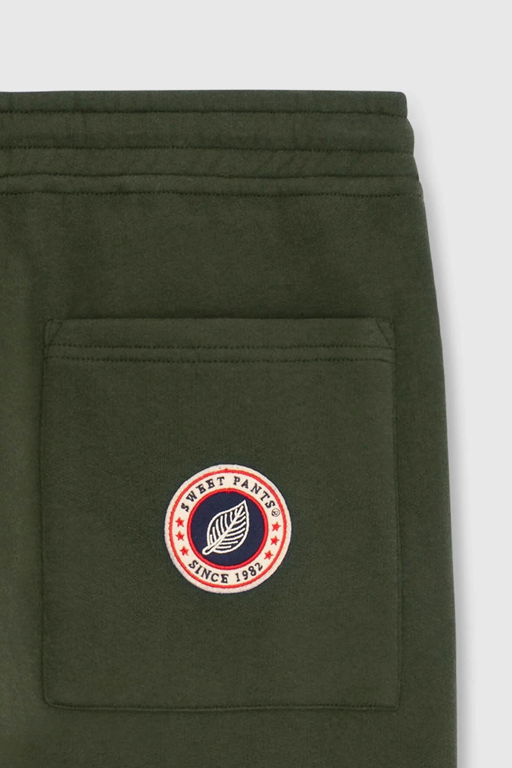ICONIC STRAIGHT — Pantalon coupe droite en molleton - Leaf