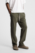 ICONIC STRAIGHT — Pantalon coupe droite en molleton - Leaf