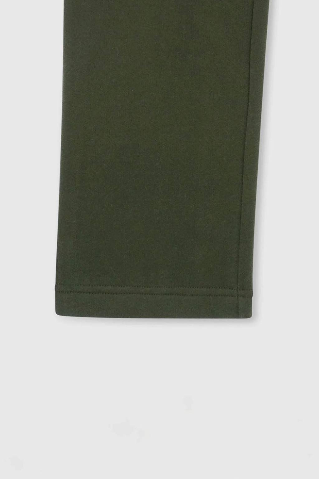 ICONIC STRAIGHT — Pantalon coupe droite en molleton - Leaf