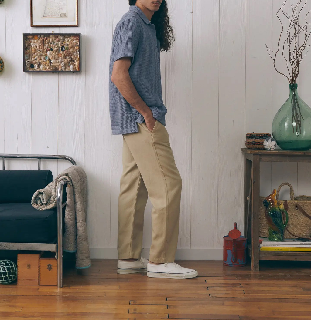 Pantalon Lebouis — Lyocell — Oatmeal Beige