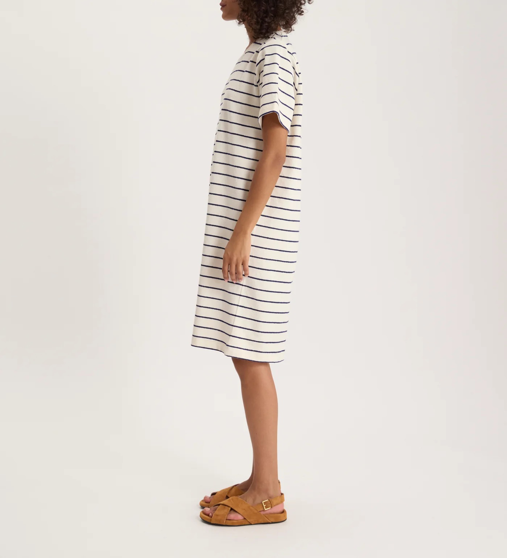 Robe Axelle – Éponge - Ecru Navy