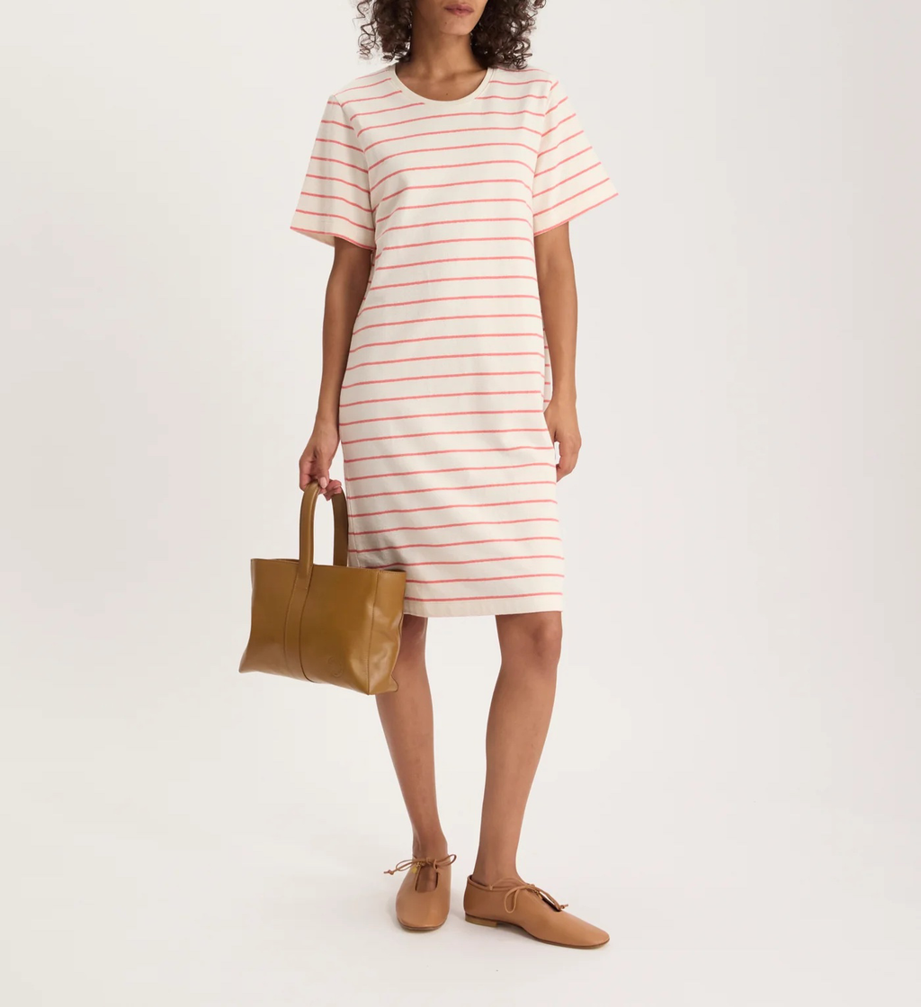Robe Axelle – Éponge - White Pink