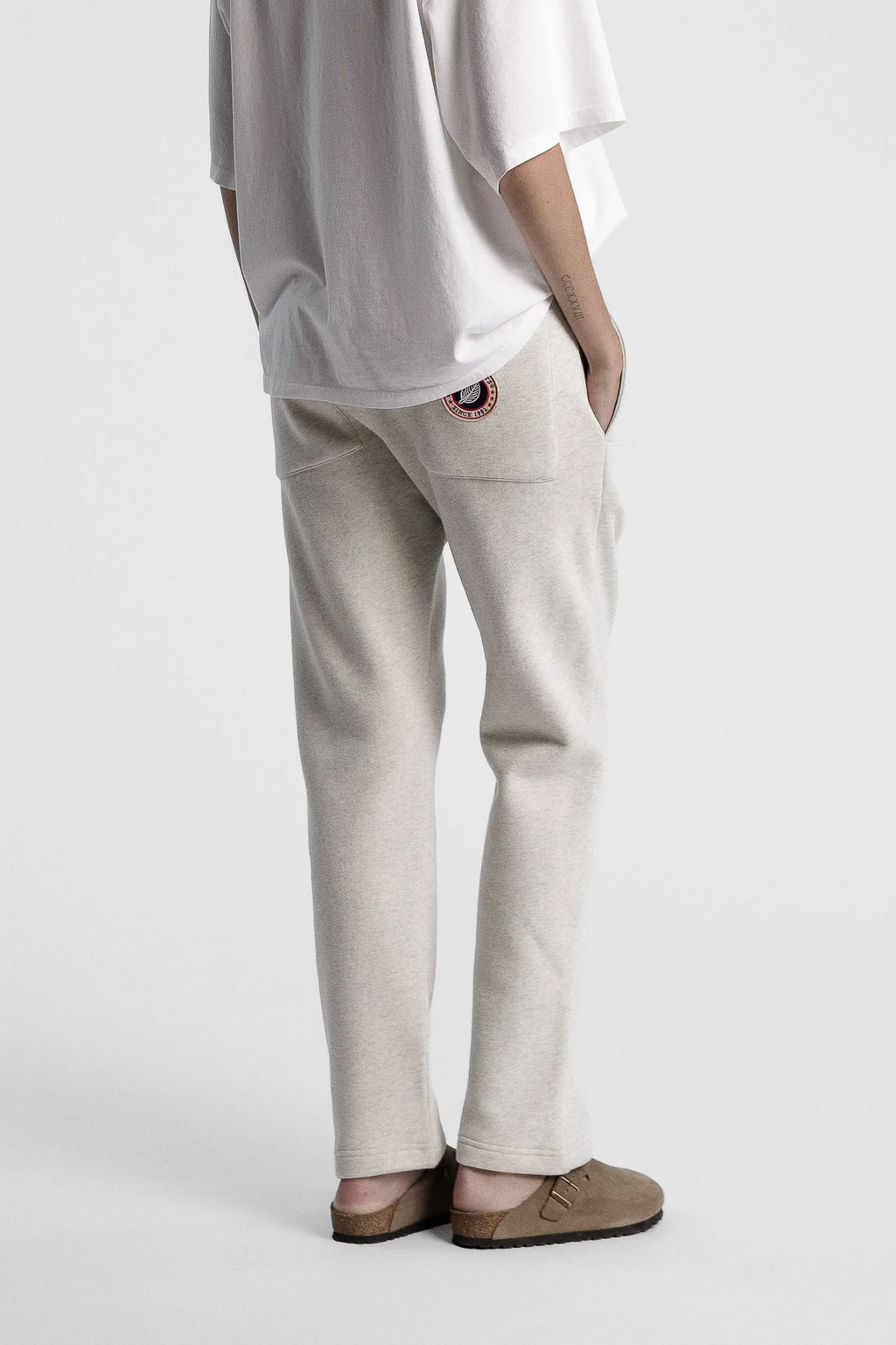 ICONIC STRAIGHT — Pantalon coupe droite en molleton - Jarre