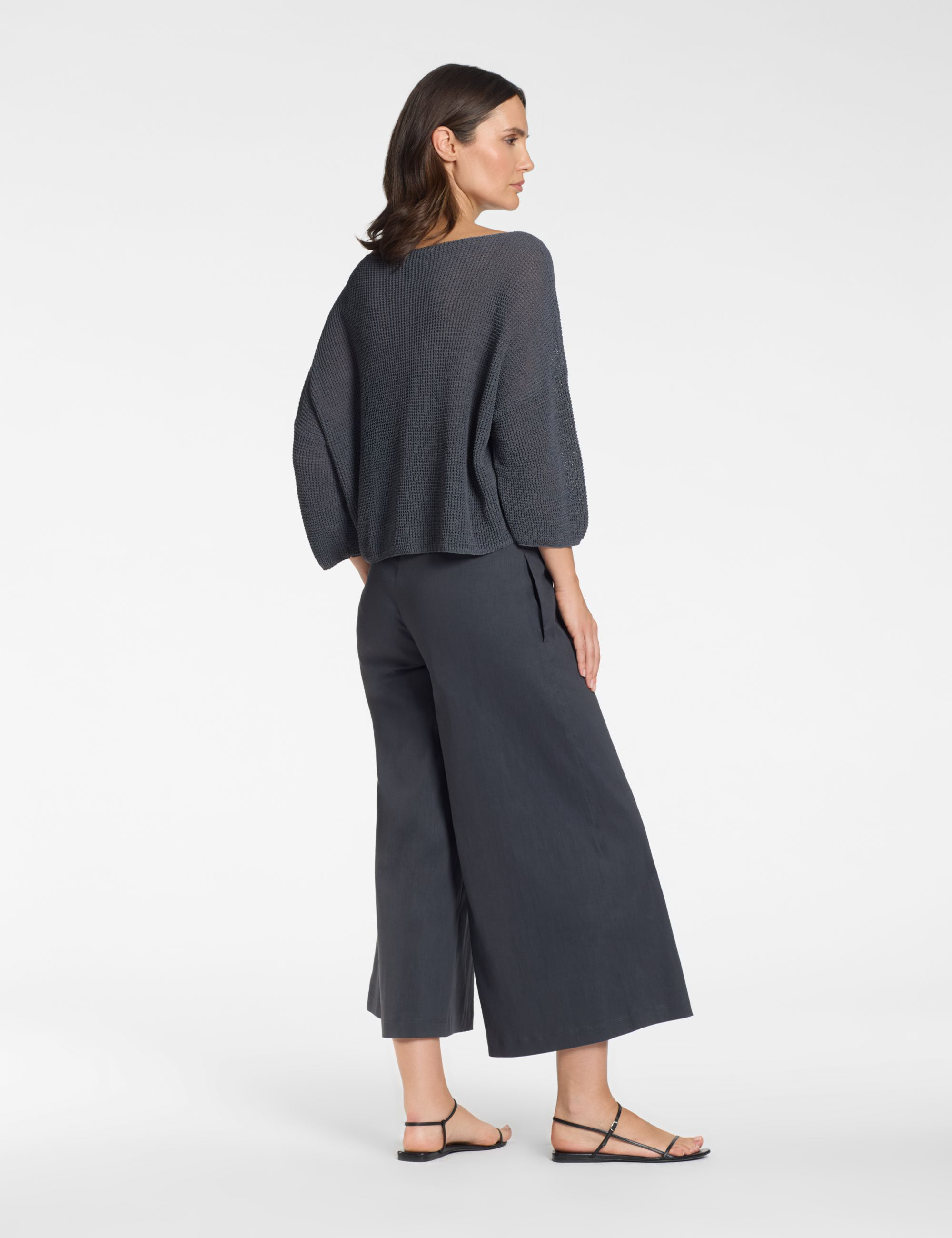 Pull Manches 3/4 – Effet 3D - Anthracite