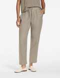 Pantalon Décontracté — 100% Lin — Taupe