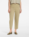 Pantalon Droit – Surpiqûres Apparentes - Sable
