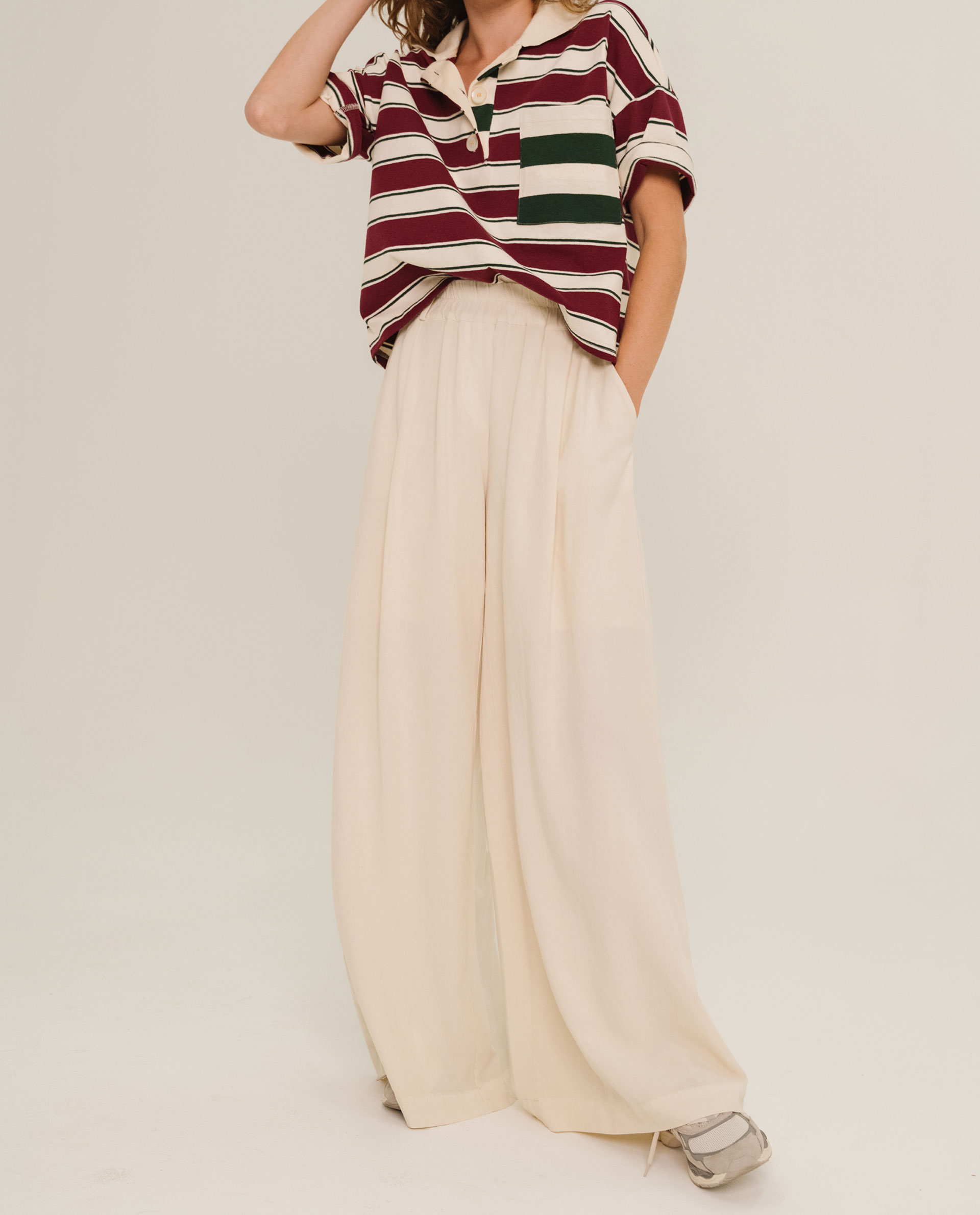 Pantalon Ediz – Craie