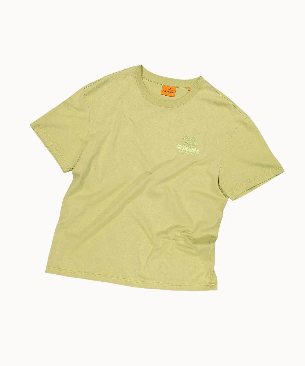 T-SHIRT FLEUR W - Sauge
