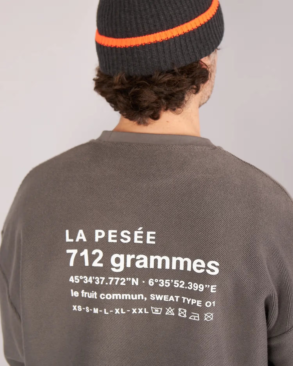 Sweat Retourné 712 GR – Carbone
