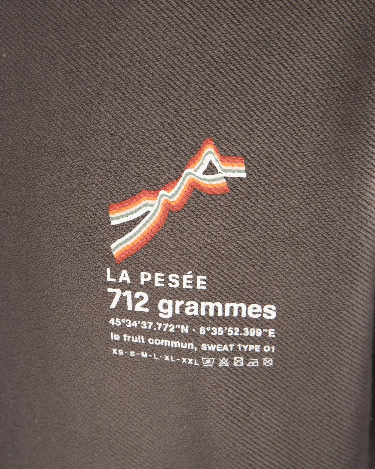 Sweat Retourné 712 GR – Carbone