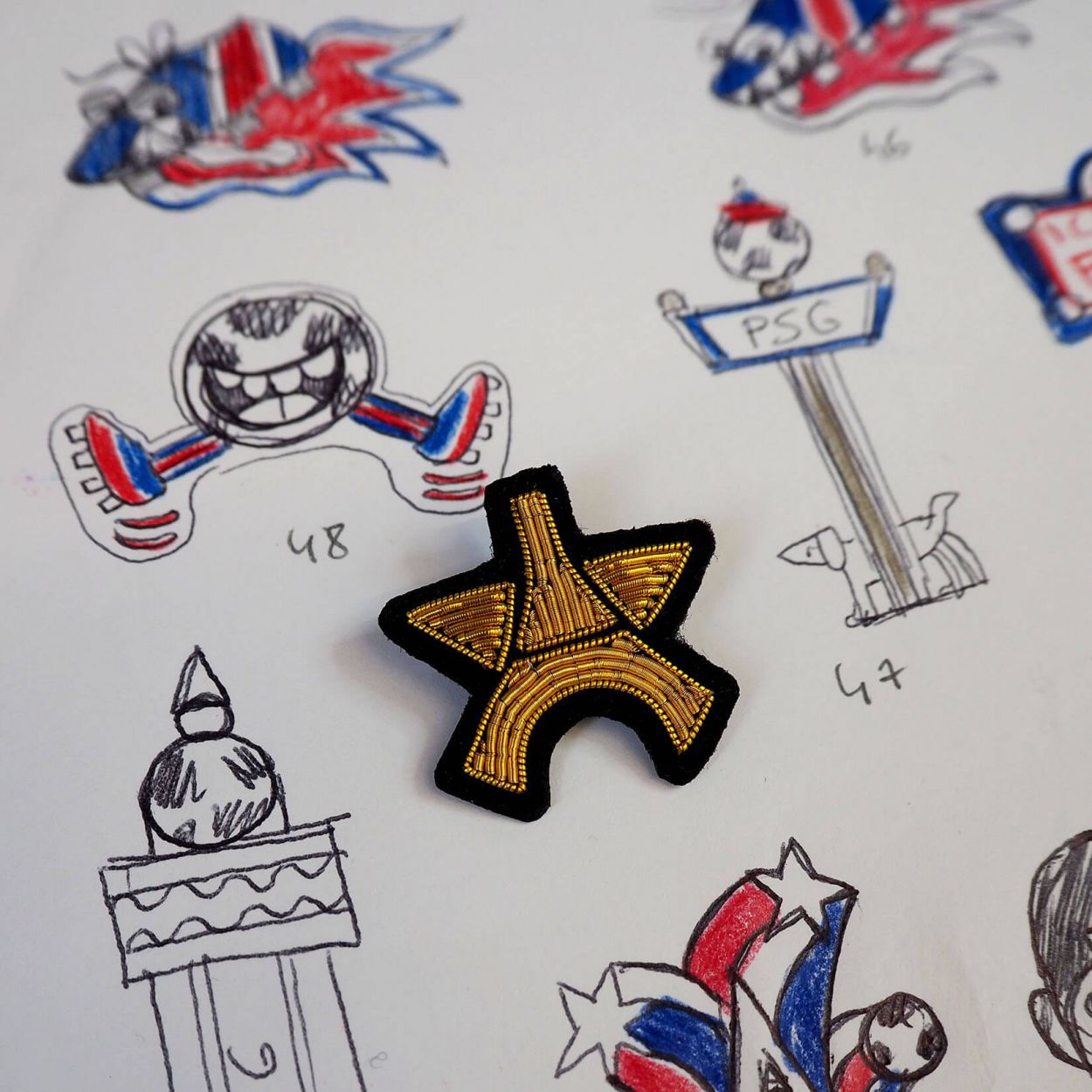 BROCHE ÉTOILE PSG - Édition Limitée