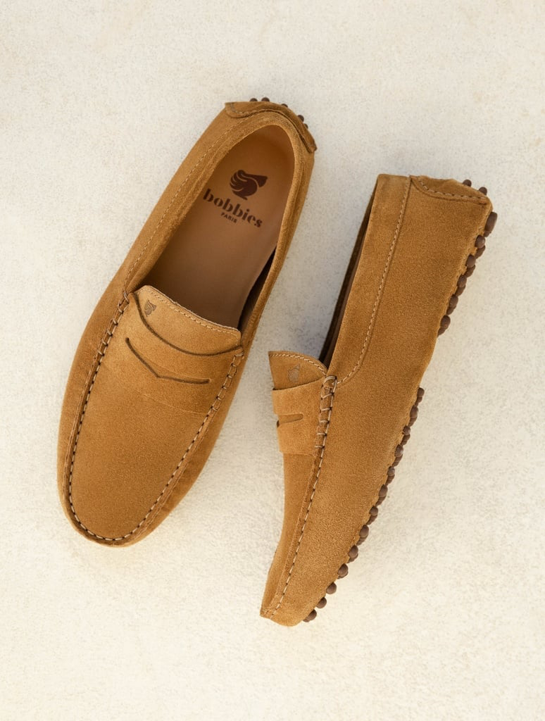 LEWIS — Mocassin driving loafer en cuir suédé