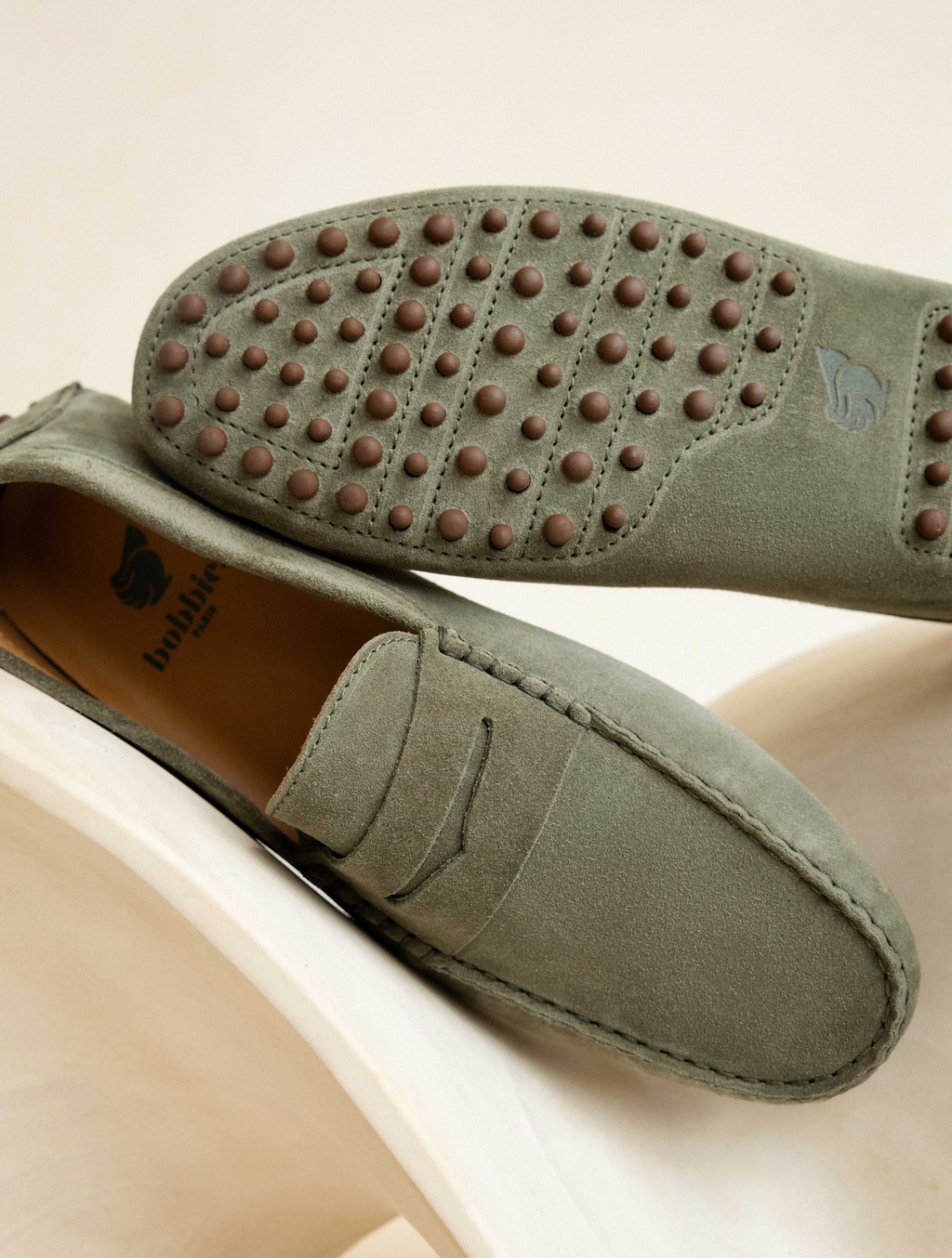 LEWIS — Mocassin driving loafer en cuir suédé