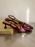 REEM — Escarpins babies en cuir verni