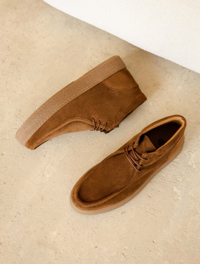 BRUMMEL — Boots à lacets en cuir suédé