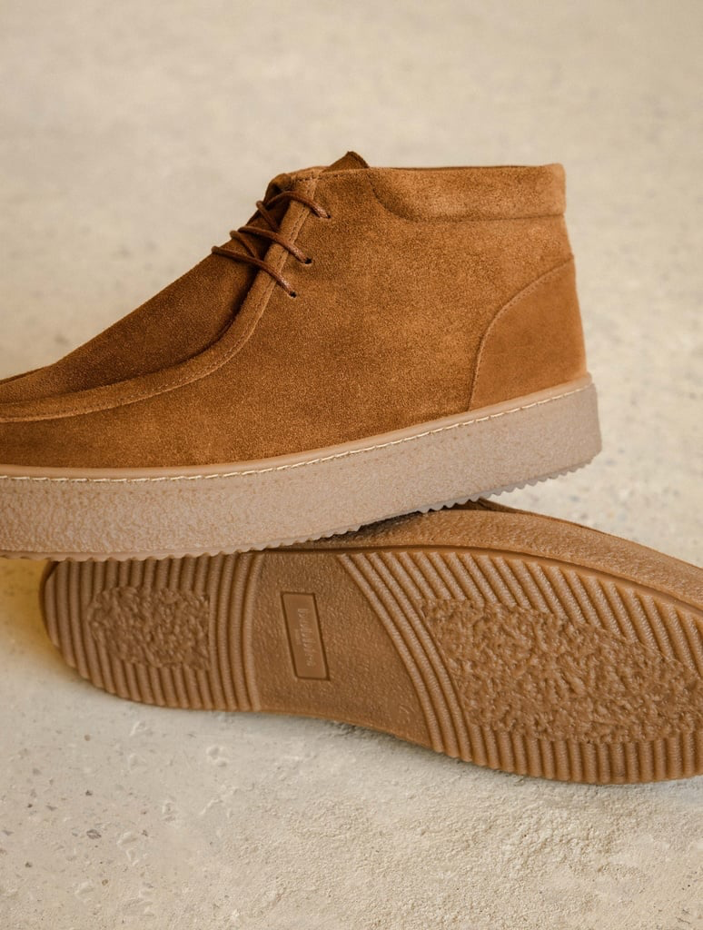 BRUMMEL — Boots à lacets en cuir suédé