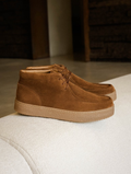 BRUMMEL — Boots à lacets en cuir suédé