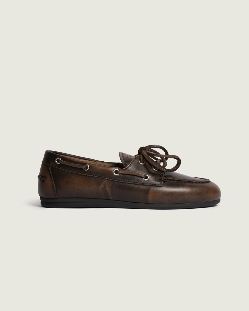Boat Loafer Brushed - Cuir- Coffee