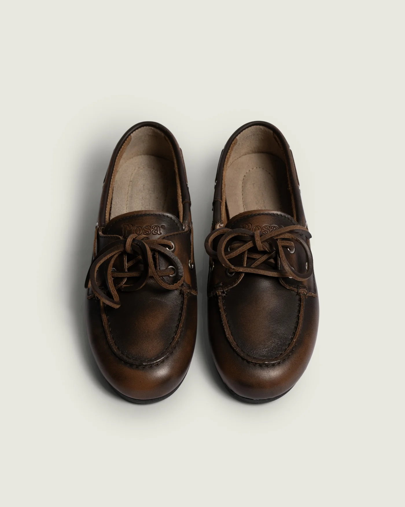 Boat Loafer Brushed - Cuir- Coffee