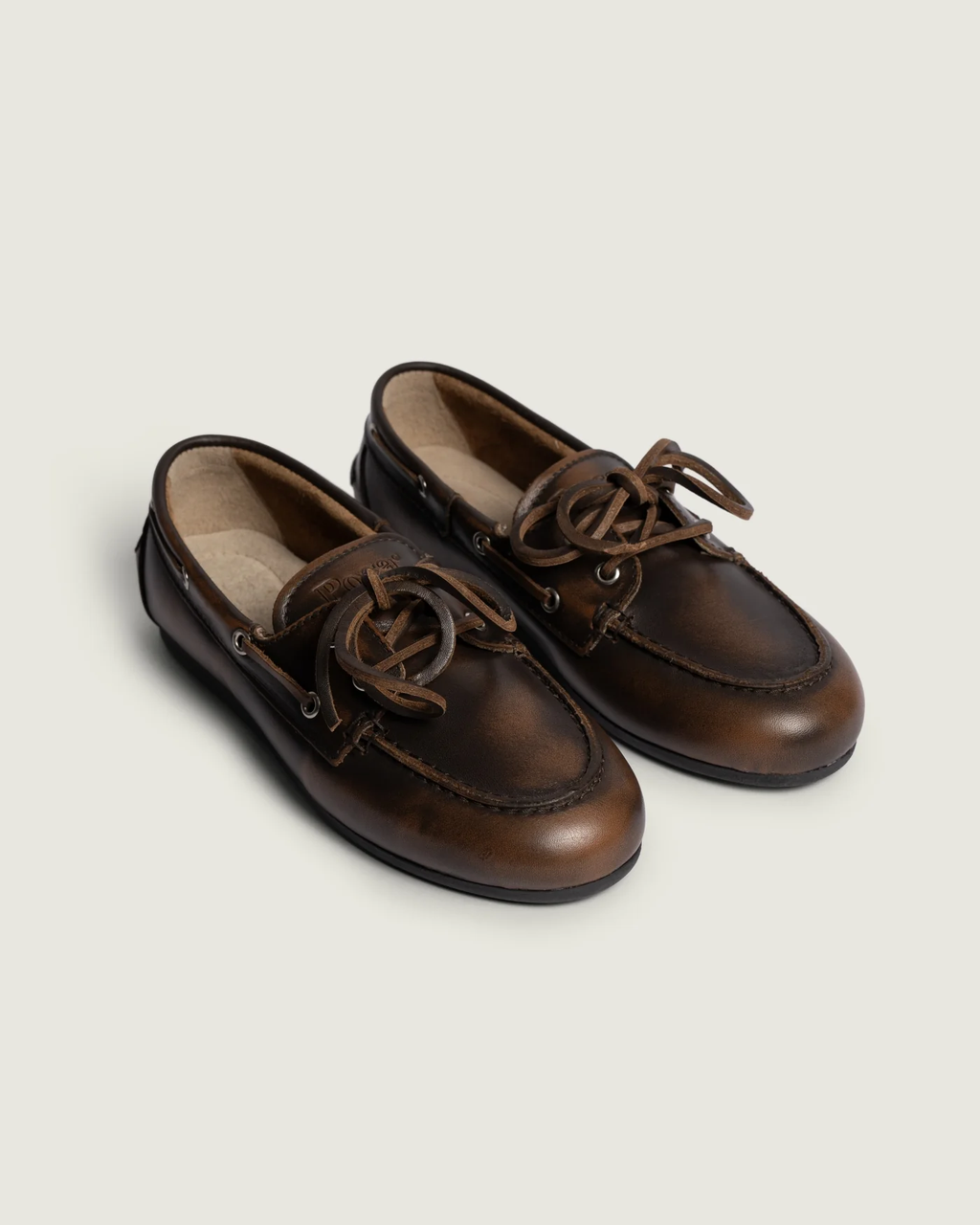 Boat Loafer Brushed - Cuir- Coffee