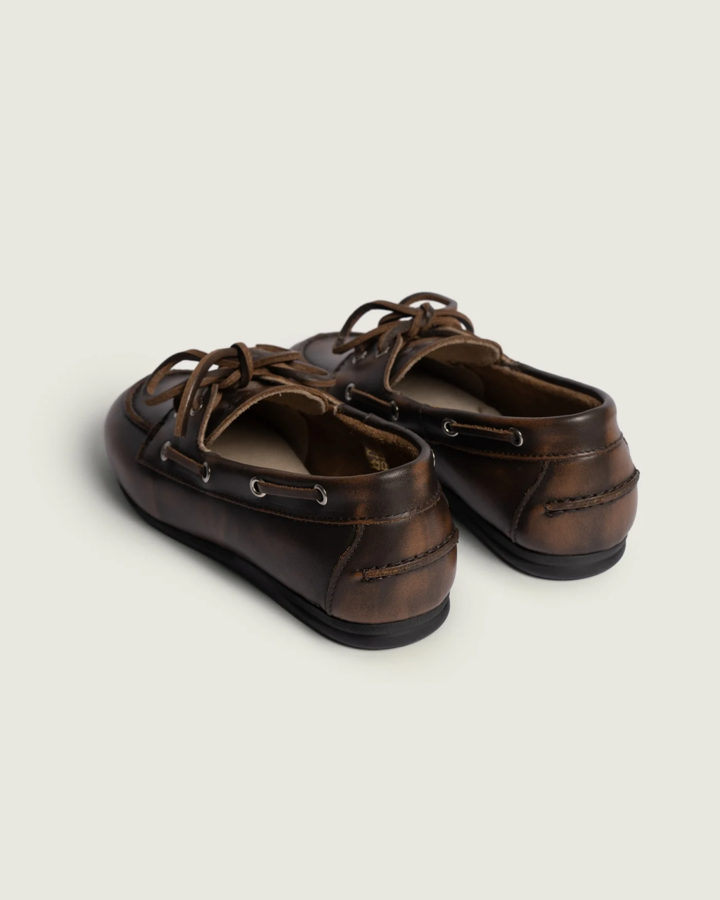 Boat Loafer Brushed - Cuir- Coffee