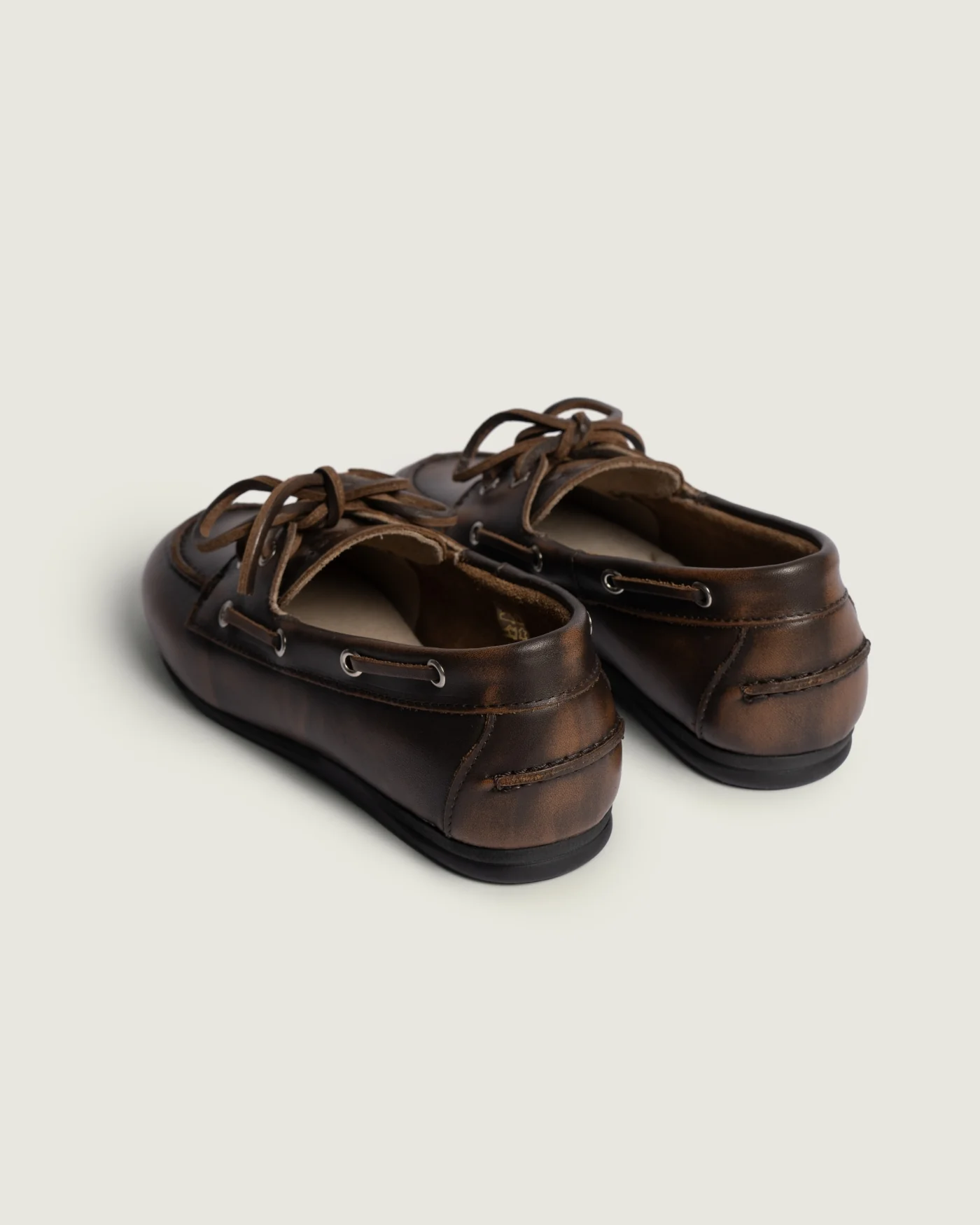 Boat Loafer Brushed - Cuir- Coffee