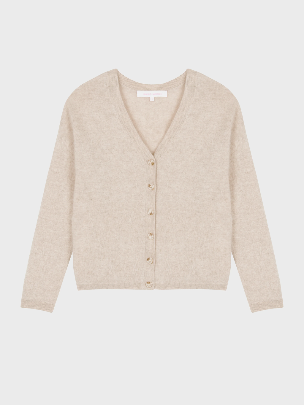 Cardigan Debora – Cachemire brossé - Oat