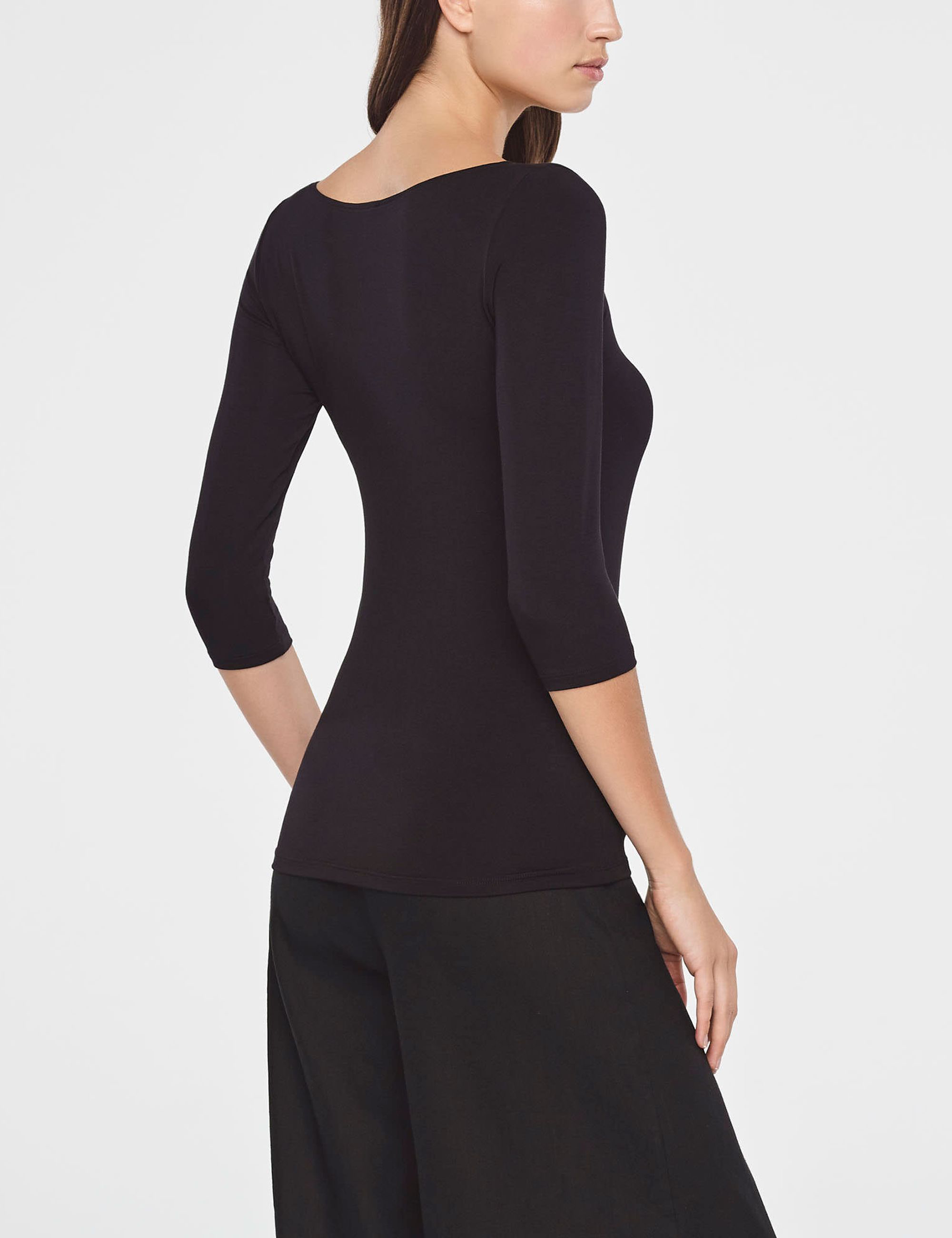 T-shirt Aleisha — Stretch Modal — Noir