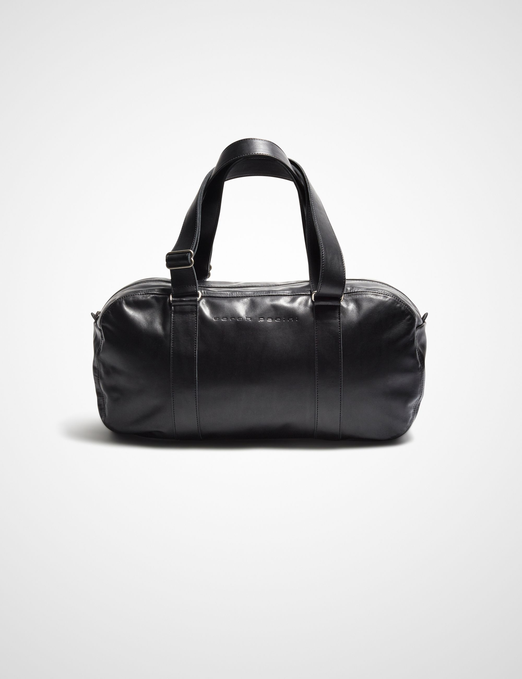 Petit Sac Polochon – Cuir Pleine Fleur - Noir