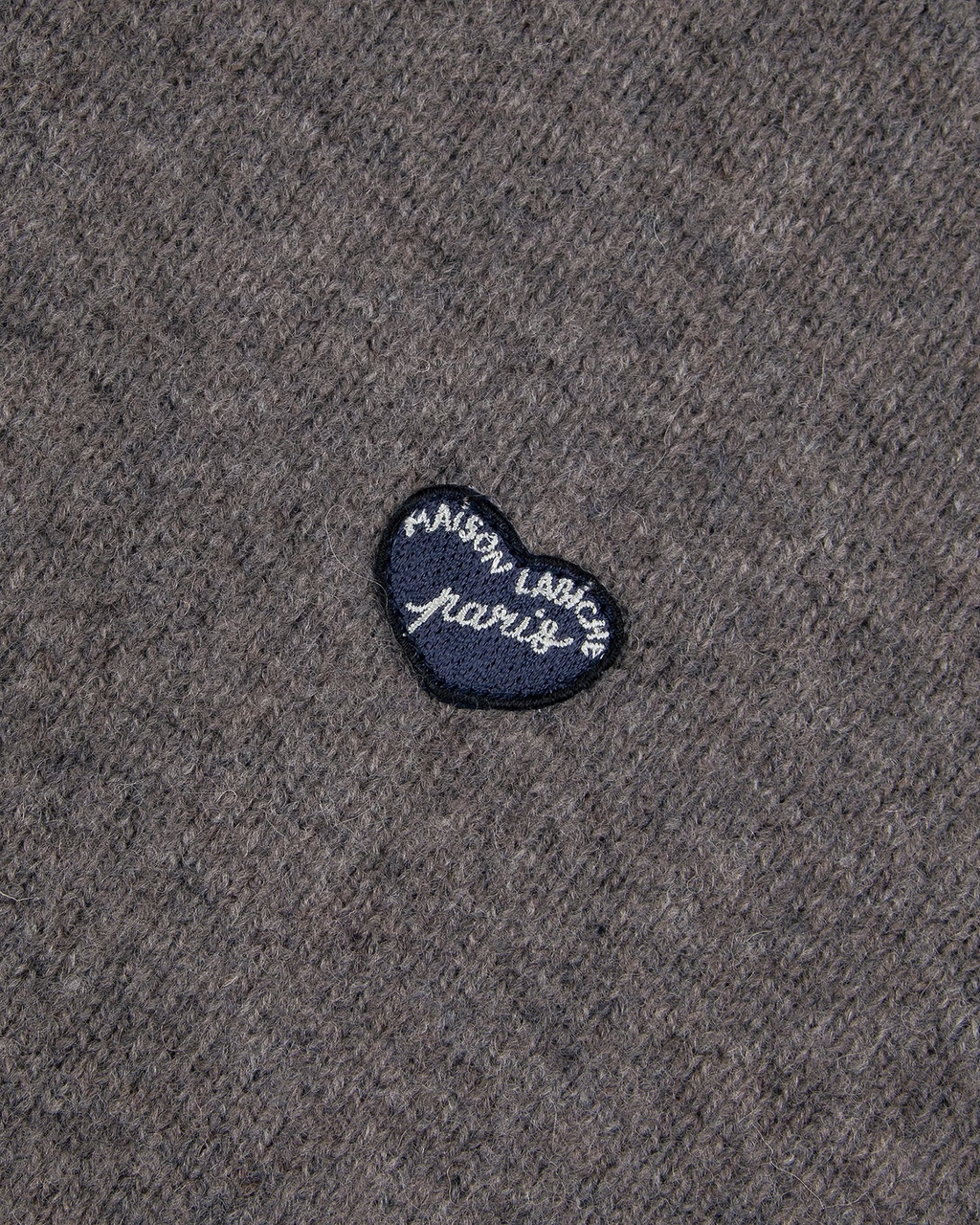 Pull Delepine "Patch Cœur" Laine d'agneau — Mini Patch Cœur Paris
