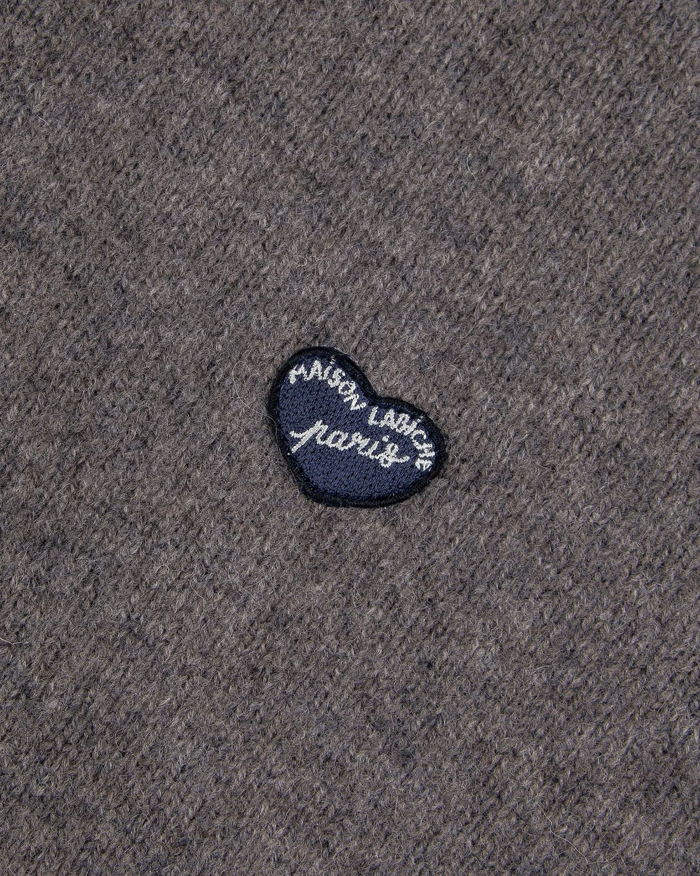 Pull Delepine "Patch Cœur" Laine d'agneau — Mini Patch Cœur Paris