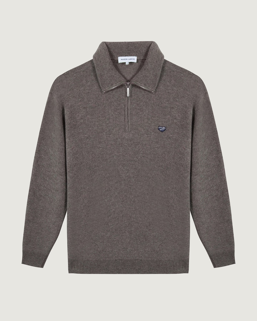 Pull Delepine "Patch Cœur" Laine d'agneau — Mini Patch Cœur Paris
