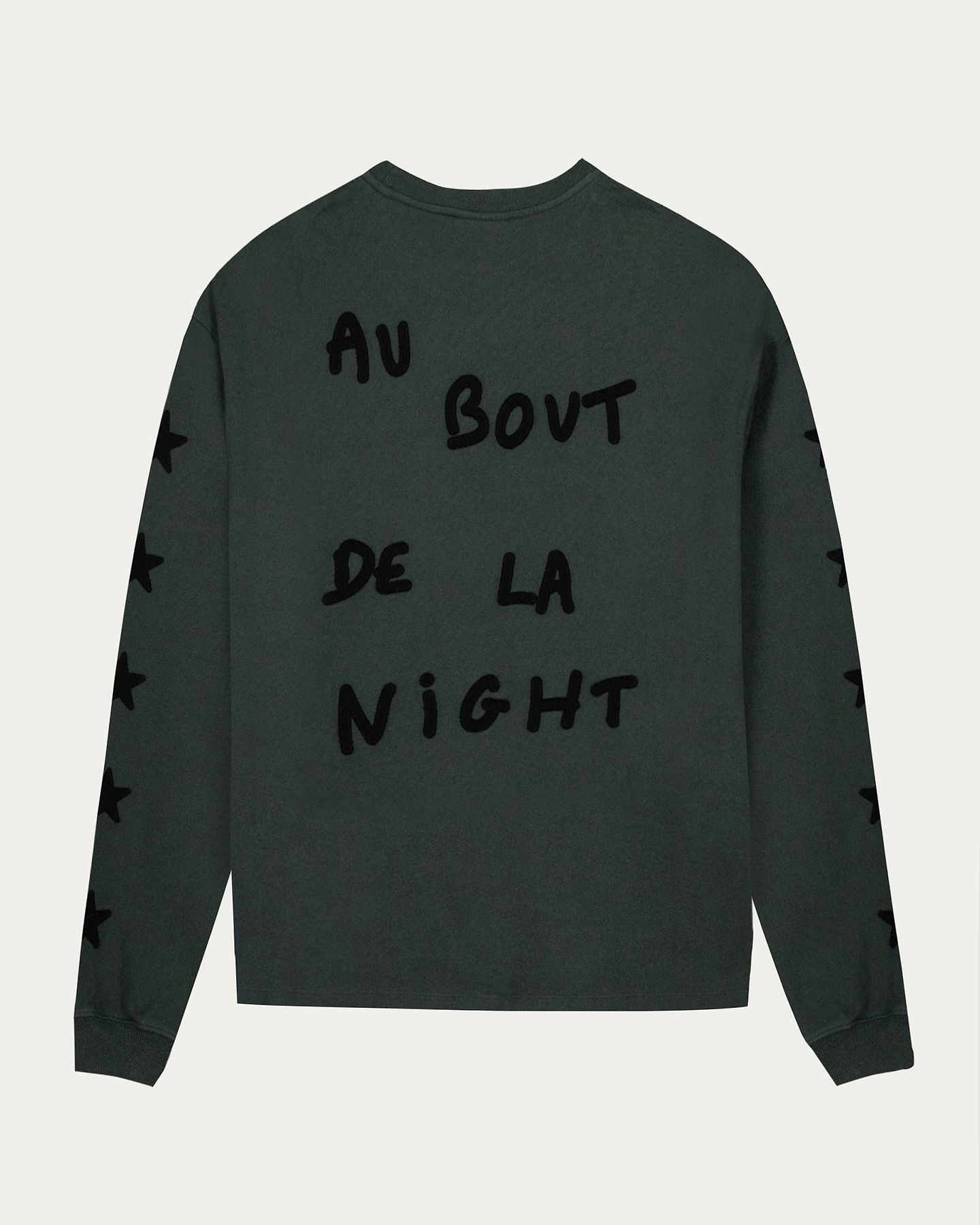 Sweatshirt Manhes "At The End Of The Night" — Army Green