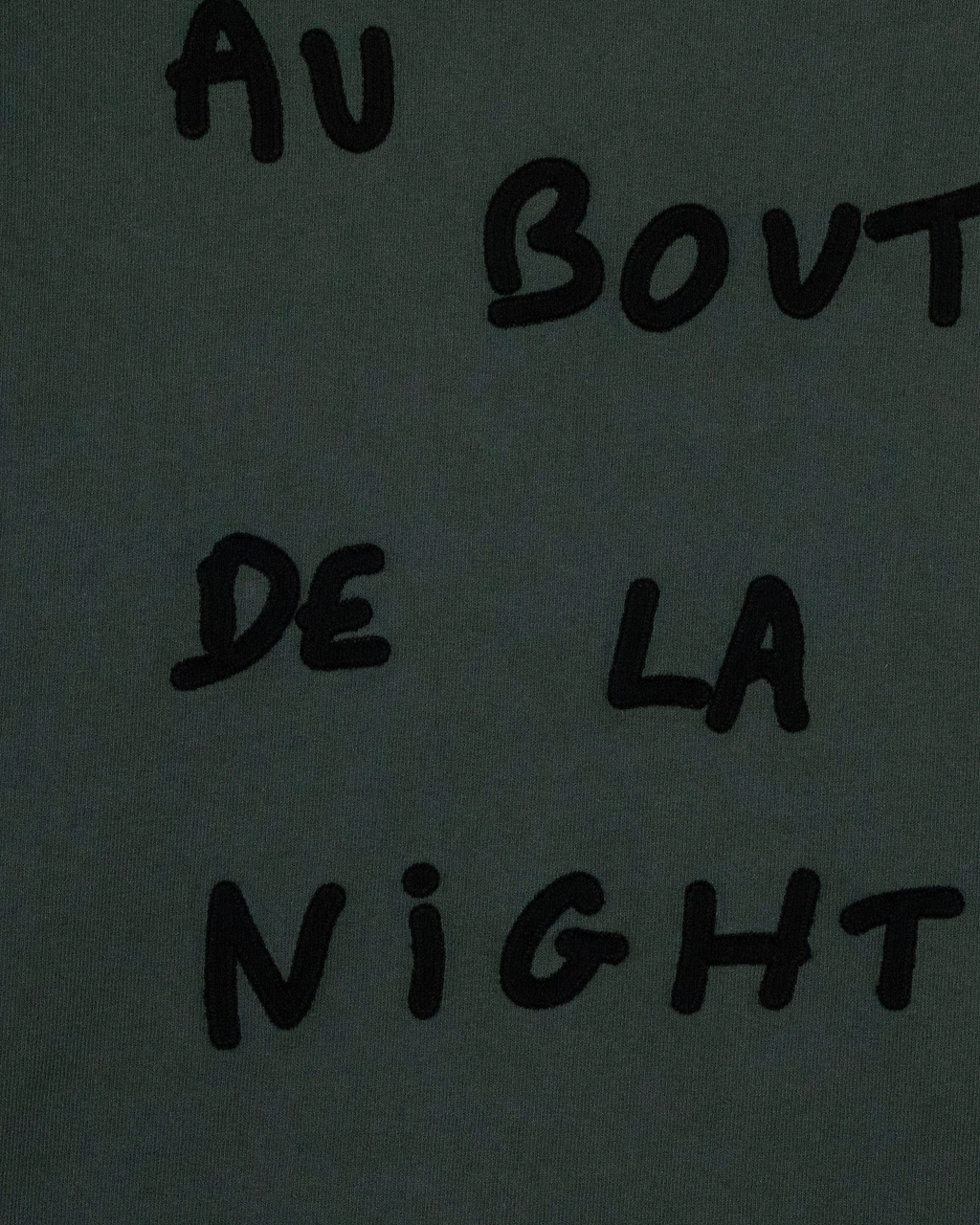 Sweatshirt Manhes "At The End Of The Night" — Army Green